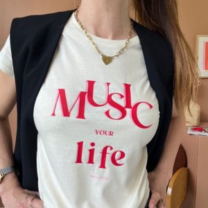 tee-shirt femme écru