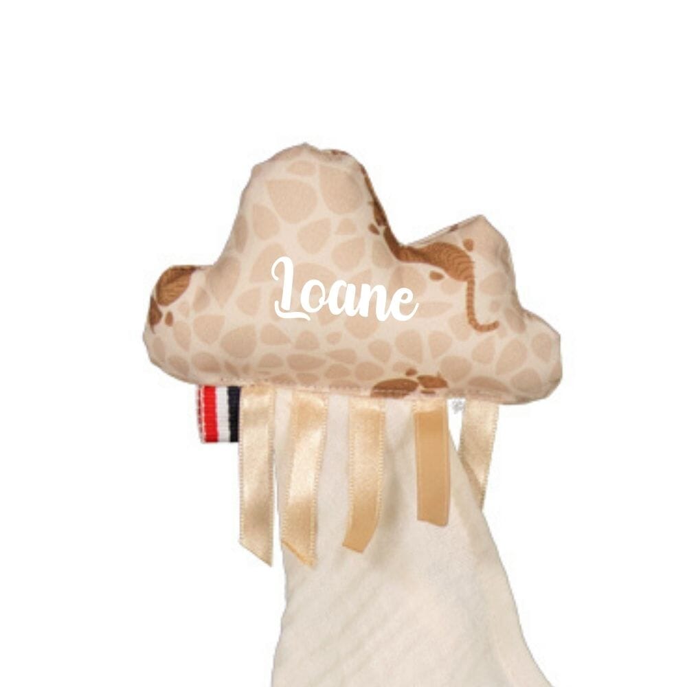 doudou personnalisable crème