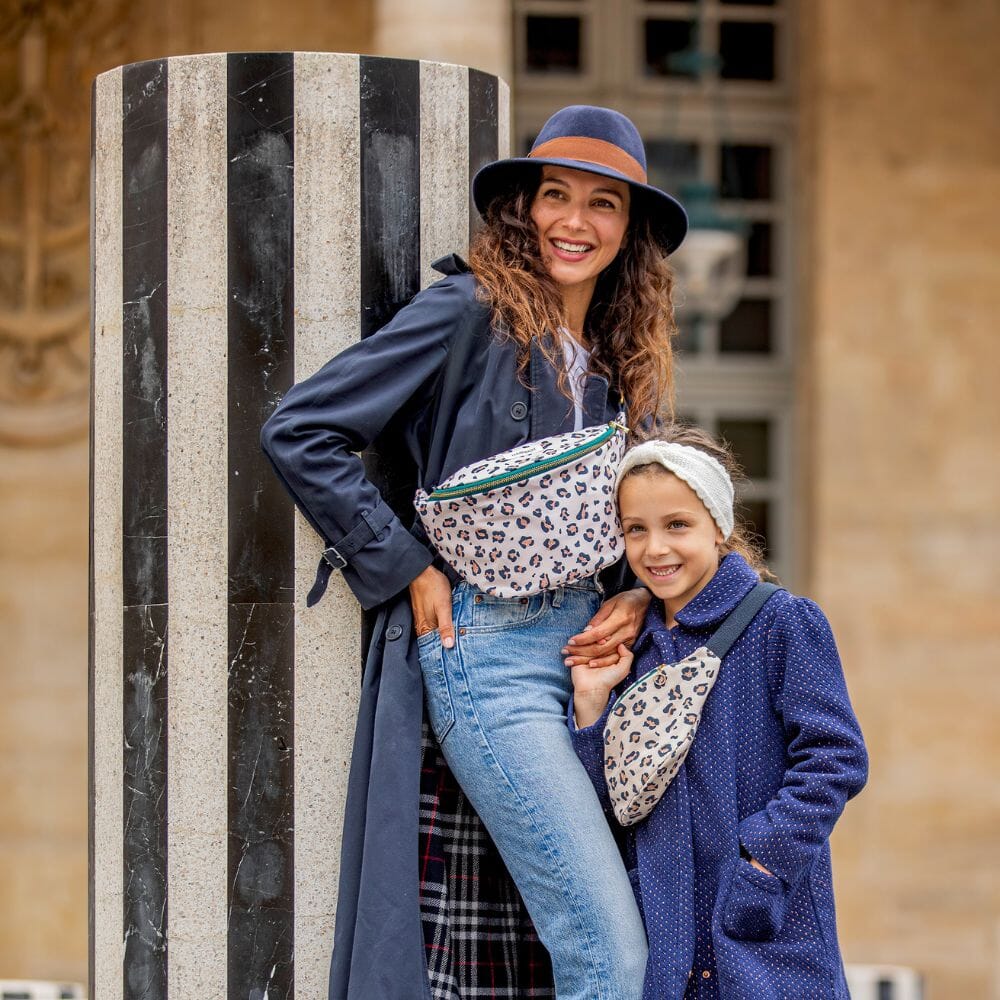 sac banane à langer Léopard