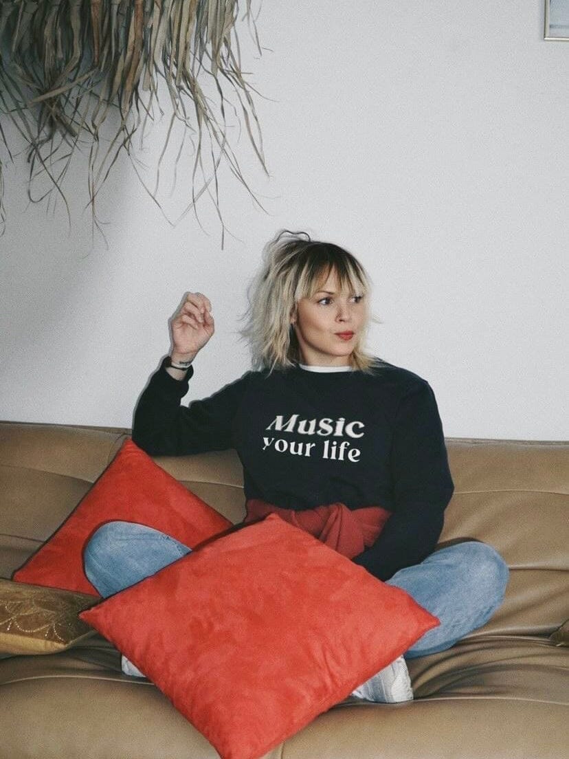 Sweat-shirt musical femme