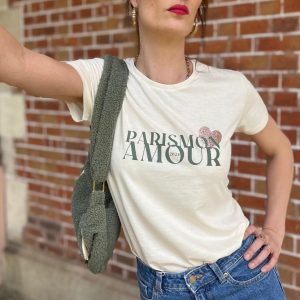 tee-shirt femme écru Paris